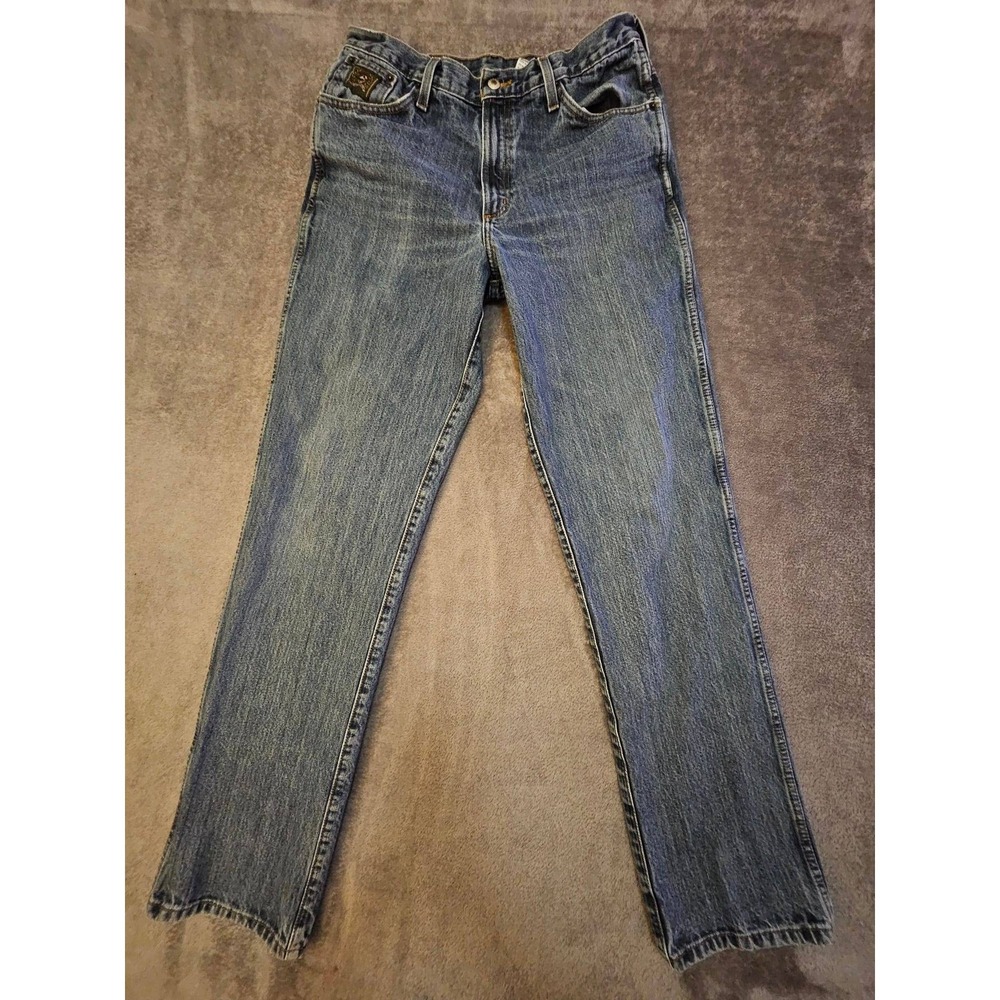 Cinch Western Jeans Mens 34x36 Blue Denim Straight Leg Rocky Mountain MB90530002